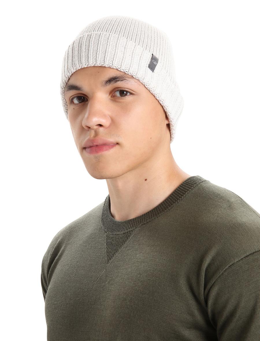 Icebreaker Unisex Merino Vela Cuff Beanie Miesten Hatut Valkoinen | FI 1088ZUTG